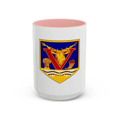 Flag of Vernon British Columbia Canada - Accent Coffee Mug 15oz Pink - Go Mug Yourself