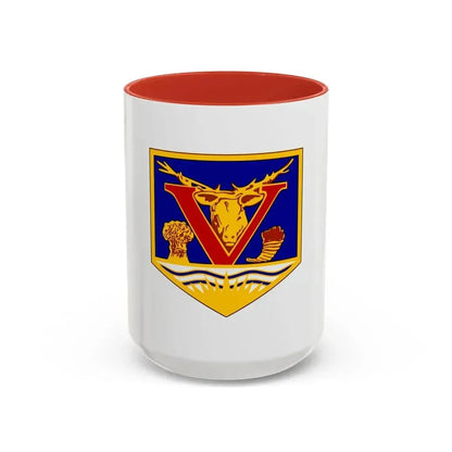 Flag of Vernon British Columbia Canada - Accent Coffee Mug 15oz Red - Go Mug Yourself