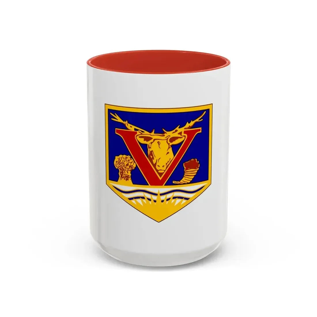 Flag of Vernon British Columbia Canada - Accent Coffee Mug 15oz Red - Go Mug Yourself