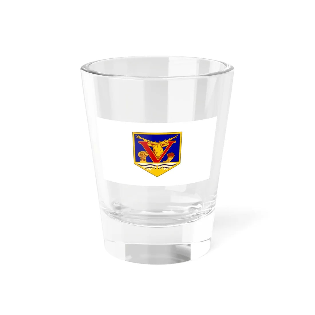 Flag of Vernon British Columbia (Canada) Shot Glass 1.5oz 1.5oz - Go Mug Yourself