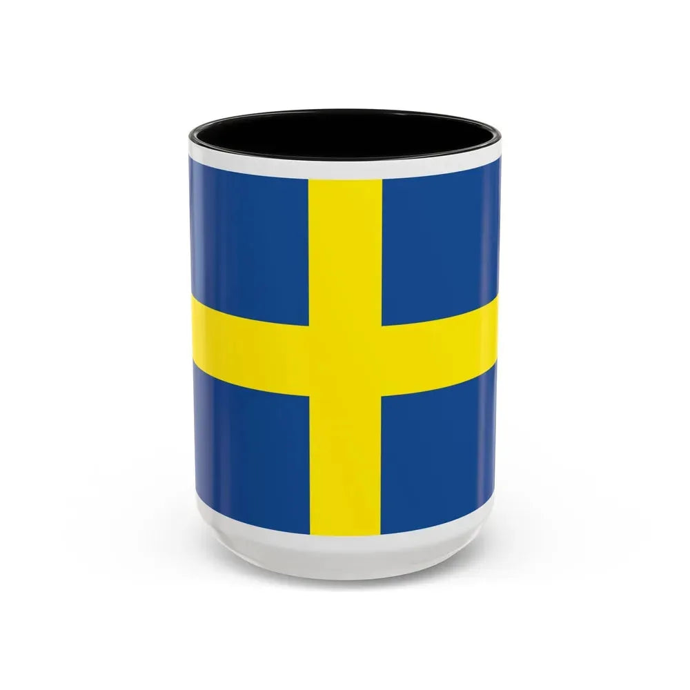 Flag of Verona Italy - Accent Coffee Mug 15oz Black - Go Mug Yourself