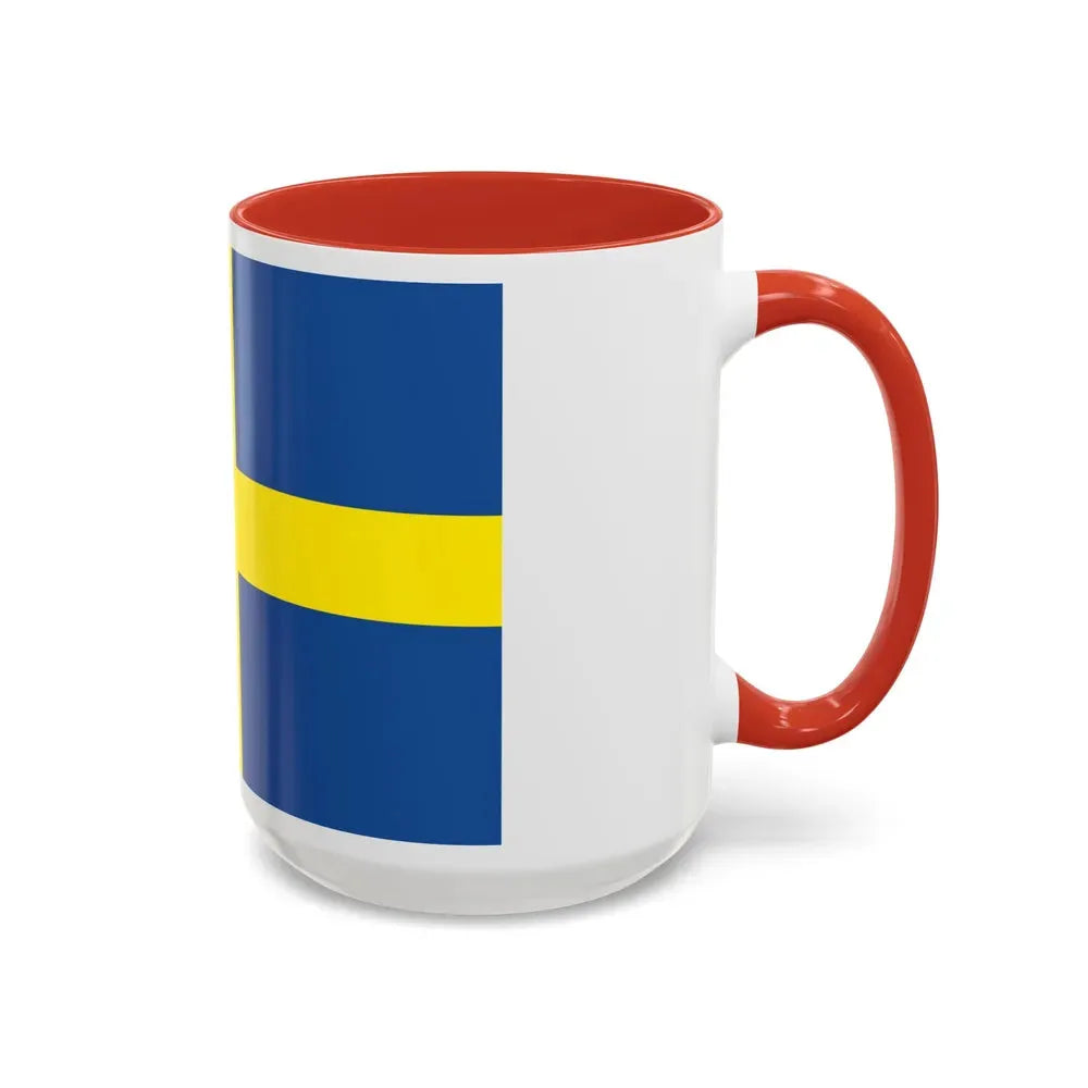 Flag of Verona Italy - Accent Coffee Mug - Go Mug Yourself