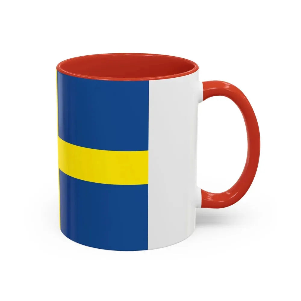 Flag of Verona Italy - Accent Coffee Mug - Go Mug Yourself