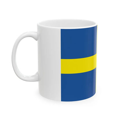 Flag of Verona Italy - White Coffee Mug-Go Mug Yourself