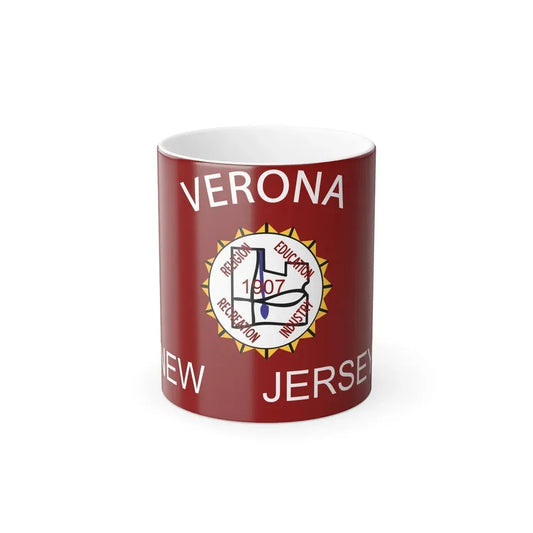 Flag of Verona, New Jersey - Color Changing Coffee Mug 11oz - Go Mug Yourself