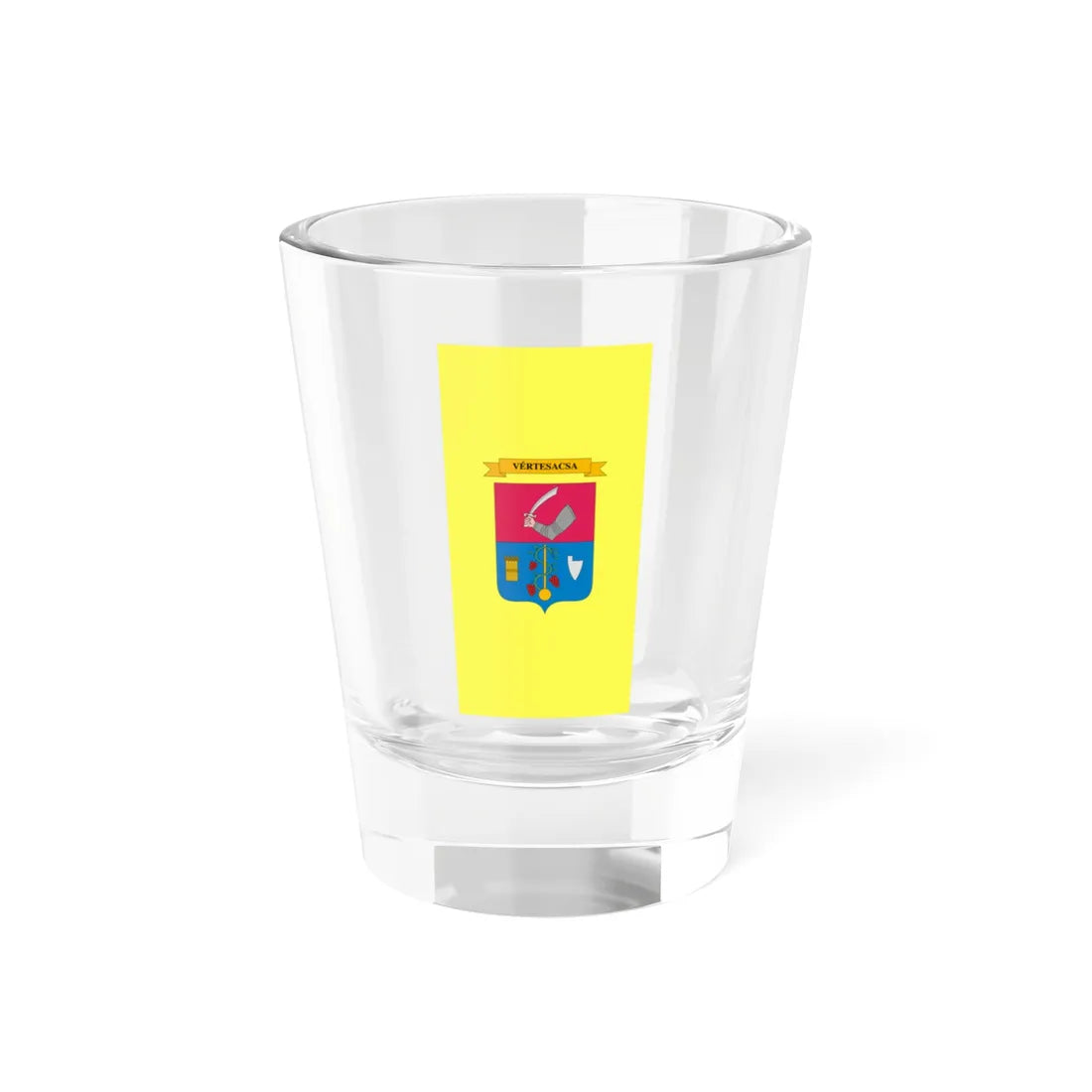 Flag of Vertesacsa (Hungary) Shot Glass 1.5oz 1.5oz - Go Mug Yourself