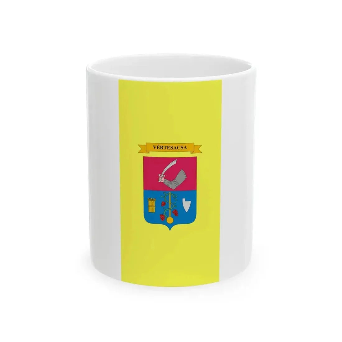 Flag of Vertesacsa (Hungary) White Coffee Mug 11oz - Go Mug Yourself