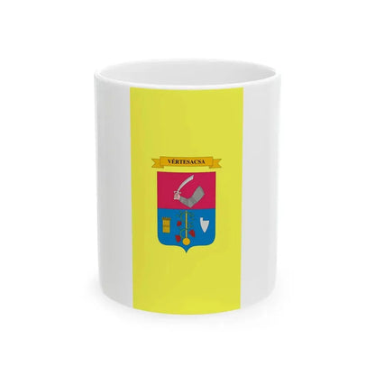 Flag of Vertesacsa (Hungary) White Coffee Mug 11oz - Go Mug Yourself