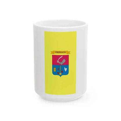 Flag of Vertesacsa (Hungary) White Coffee Mug 15oz - Go Mug Yourself