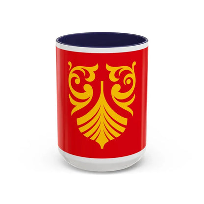 Flag of Vestfold og Telemark Norway - Accent Coffee Mug 15oz Navy - Go Mug Yourself