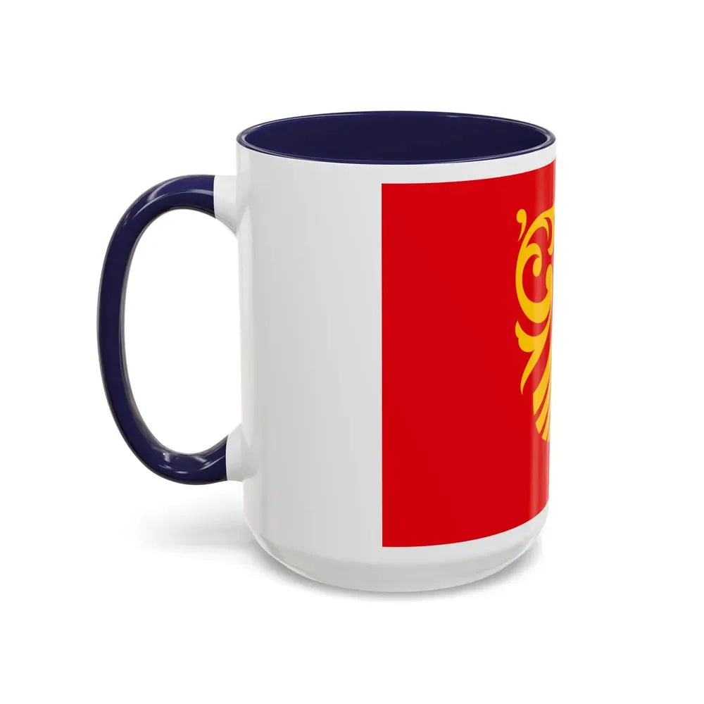 Flag of Vestfold og Telemark Norway - Accent Coffee Mug - Go Mug Yourself