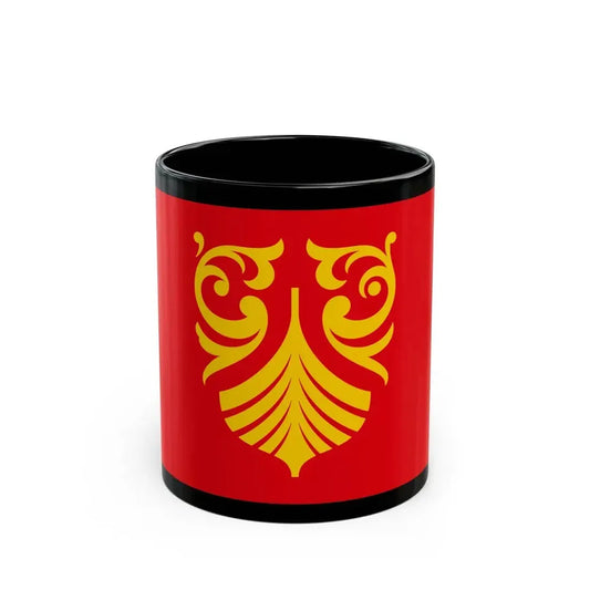 Flag of Vestfold og Telemark Norway - Black Coffee Mug 11oz - Go Mug Yourself