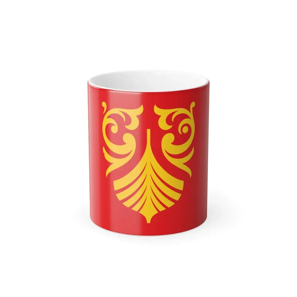 Flag of Vestfold og Telemark Norway - Color Changing Coffee Mug 11oz - Go Mug Yourself