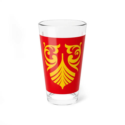Flag of Vestfold og Telemark Norway - Pint Glass 16oz 16oz - Go Mug Yourself