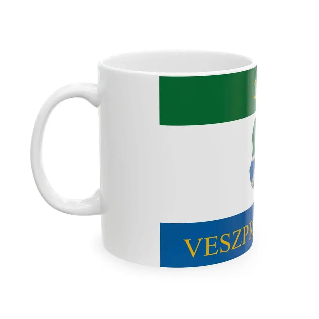 Flag of Veszpremgalsa (Hungary) White Coffee Mug - Go Mug Yourself