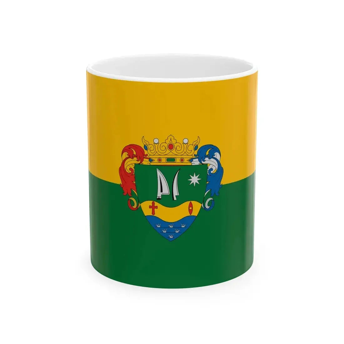 Flag of Veszto (Hungary) White Coffee Mug 11oz - Go Mug Yourself