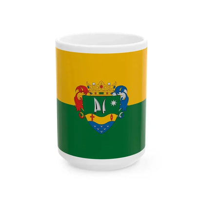 Flag of Veszto (Hungary) White Coffee Mug 15oz - Go Mug Yourself