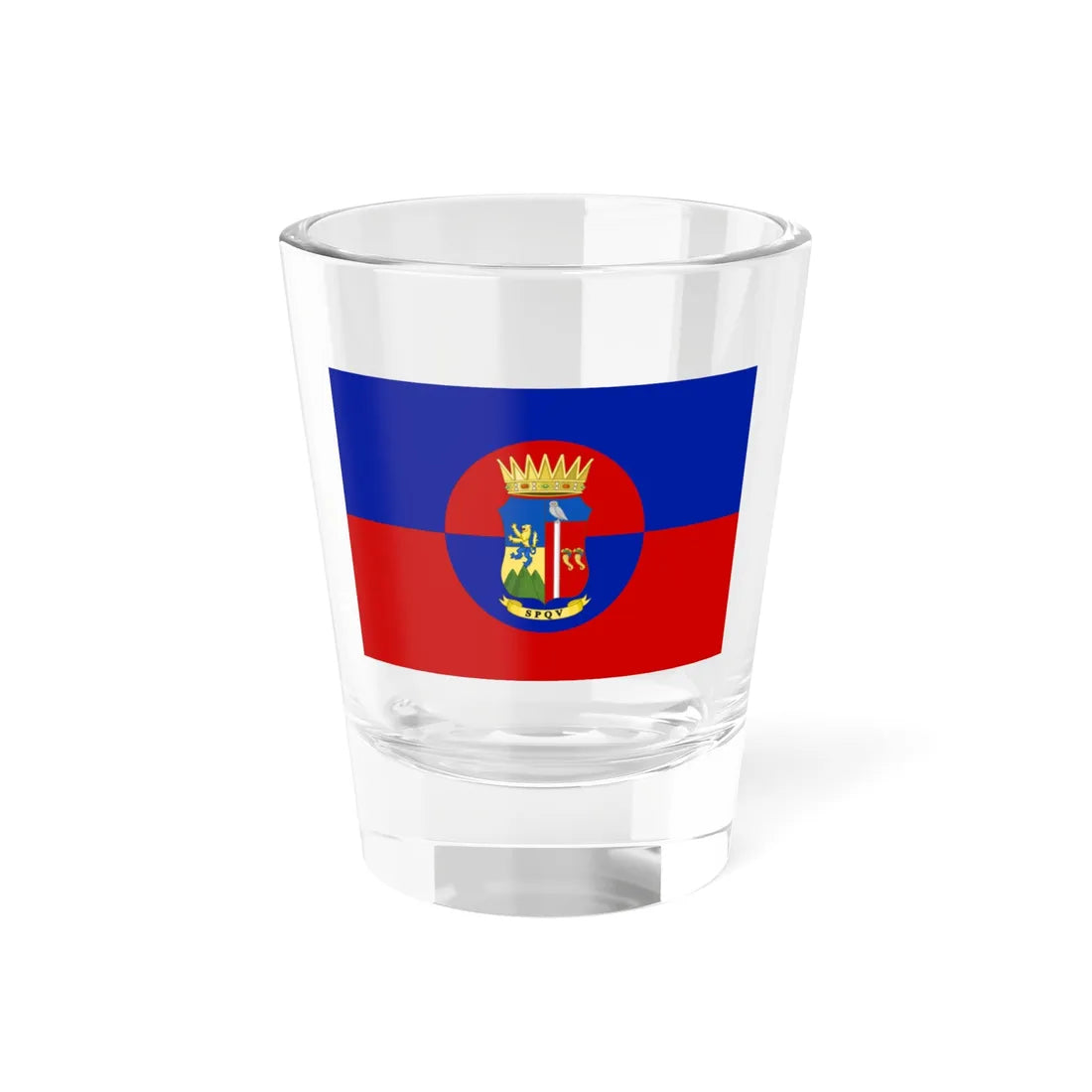 Flag of Vibo Valentia (Italy) Shot Glass 1.5oz 1.5oz - Go Mug Yourself