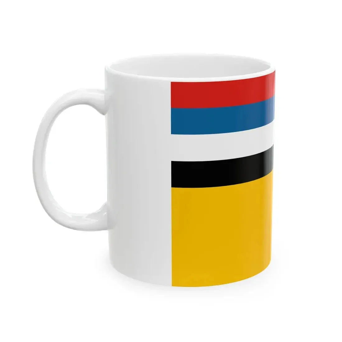 Flag of vice admiral of the Navy of Manchukuo 1932-1935 (China) White Coffee Mug - Go Mug Yourself
