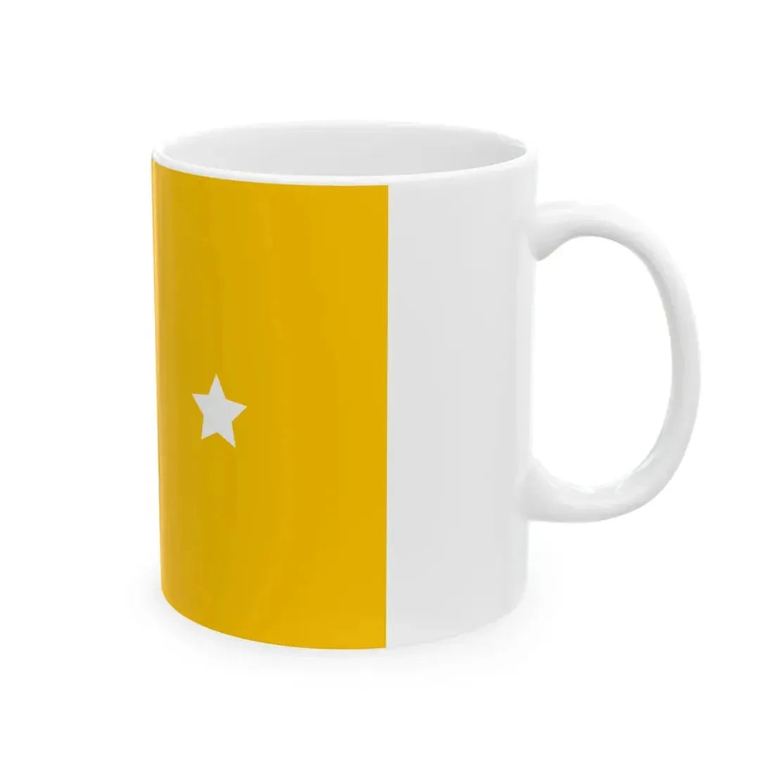 Flag of vice admiral of the Navy of Manchukuo 1932-1935 (China) White Coffee Mug - Go Mug Yourself