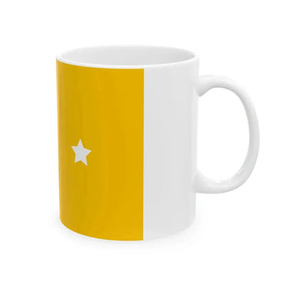 Flag of vice admiral of the Navy of Manchukuo 1932-1935 (China) White Coffee Mug - Go Mug Yourself