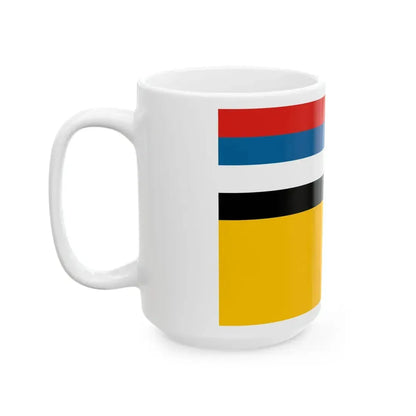 Flag of vice admiral of the Navy of Manchukuo 1932-1935 (China) White Coffee Mug - Go Mug Yourself