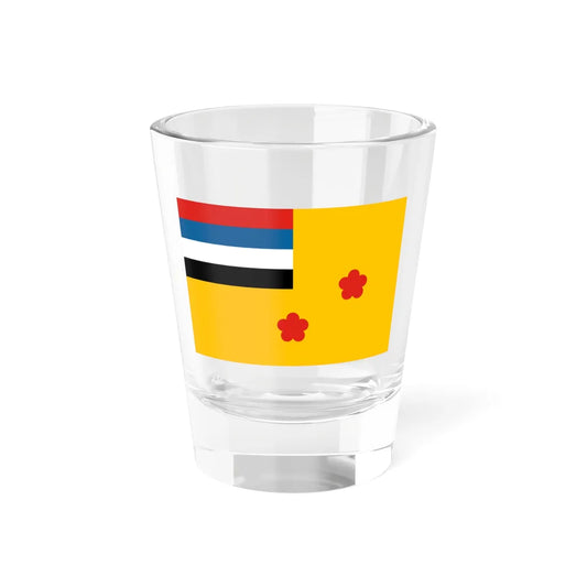 Flag of viceadmiral of the Navy of Manchukuo (China) Shot Glass 1.5oz 1.5oz - Go Mug Yourself