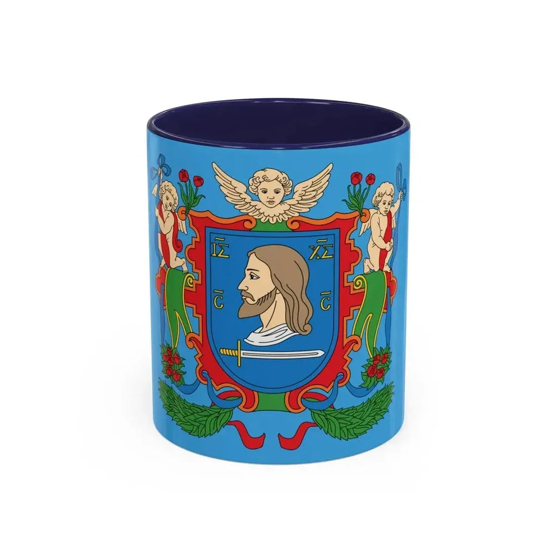 Flag of Viciebsk  Vitebsk Russia - Accent Coffee Mug 11oz Navy - Go Mug Yourself