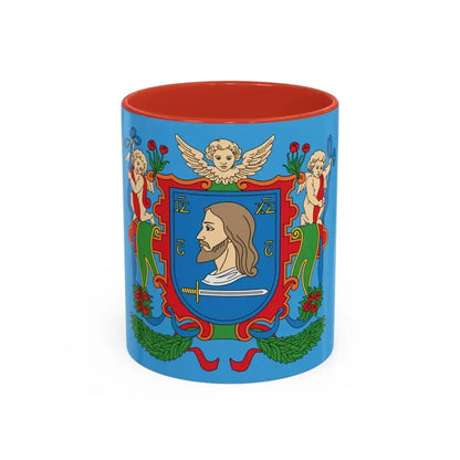 Flag of Viciebsk  Vitebsk Russia - Accent Coffee Mug 11oz Red - Go Mug Yourself