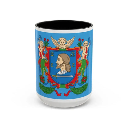 Flag of Viciebsk  Vitebsk Russia - Accent Coffee Mug 15oz Black - Go Mug Yourself