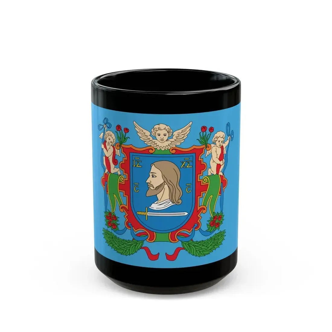 Flag of Viciebsk  Vitebsk Russia - Black Coffee Mug 15oz - Go Mug Yourself