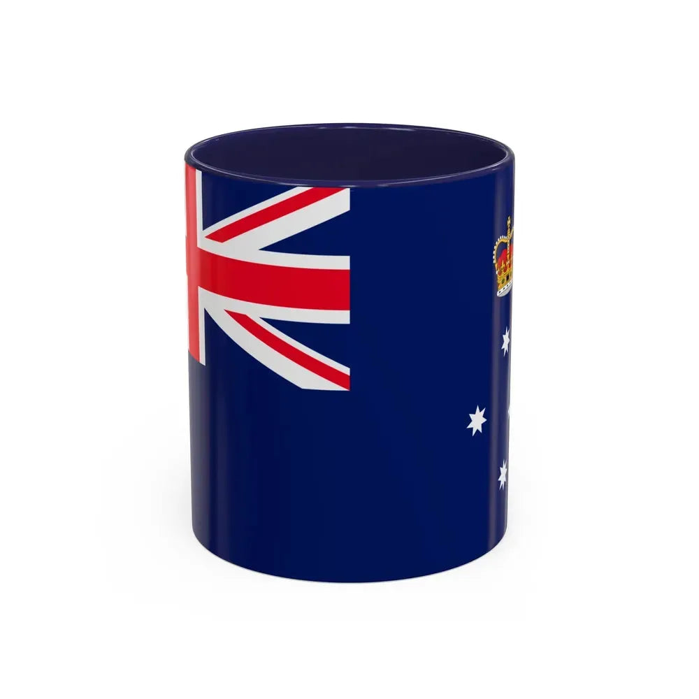 Flag of Victoria Australia - Accent Coffee Mug 11oz Navy - Go Mug Yourself