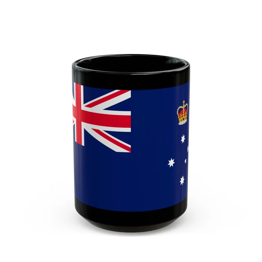 Flag of Victoria Australia - Black Coffee Mug-15oz-Go Mug Yourself