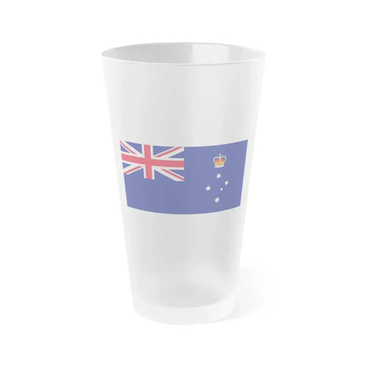 Flag of Victoria Australia - Frosted Pint Glass 16oz 16oz Frosted - Go Mug Yourself