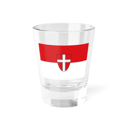 Flag of Vienna state (Austria) Shot Glass 1.5oz 1.5oz - Go Mug Yourself