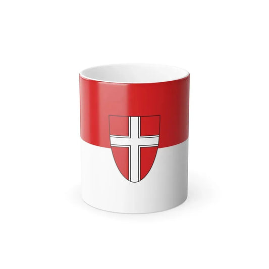 Flag of Vienna Wien Austria - Color Changing Coffee Mug 11oz - Go Mug Yourself