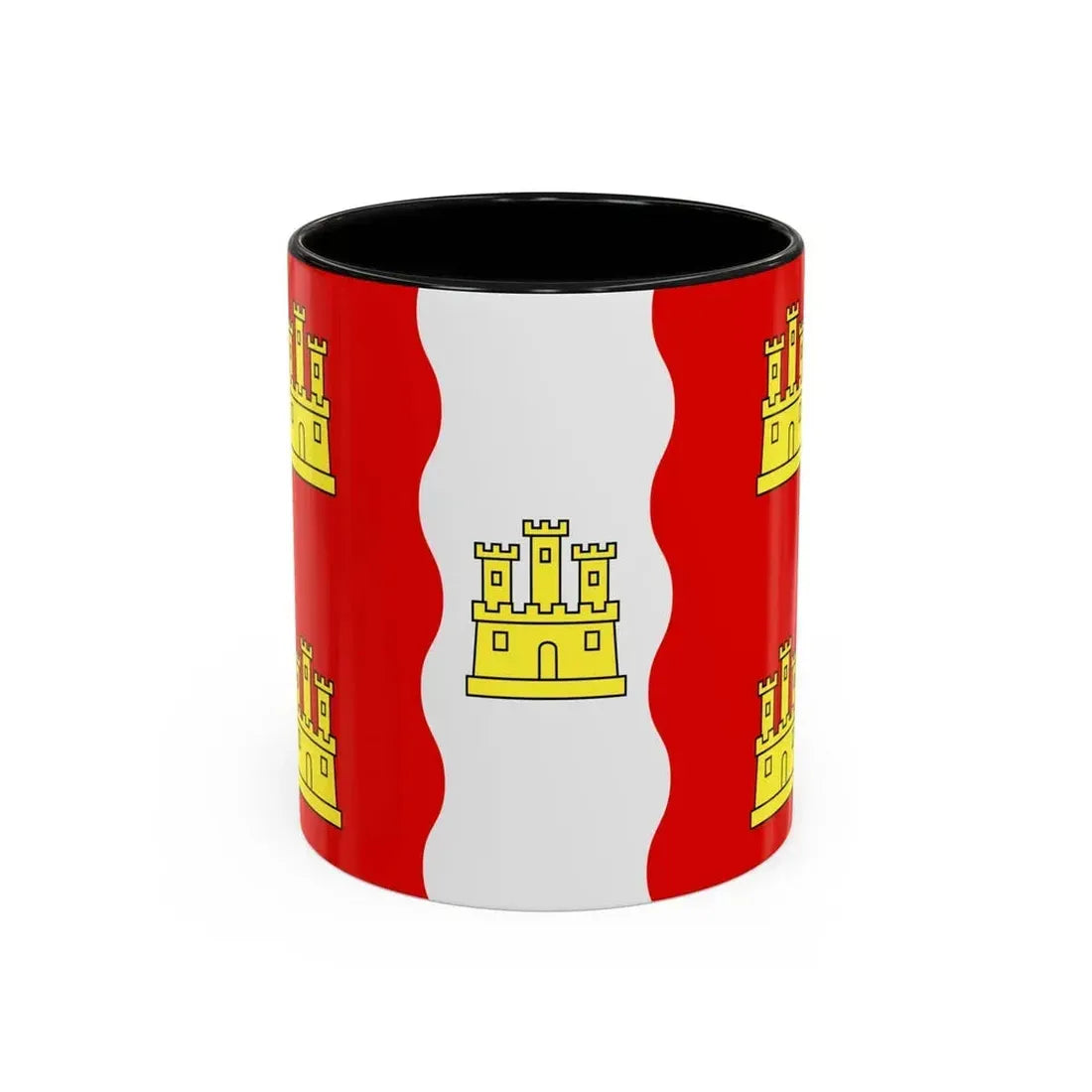 Flag of Vienne France 2 - Accent Coffee Mug 11oz Black - Go Mug Yourself