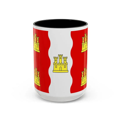Flag of Vienne France 2 - Accent Coffee Mug 15oz Black - Go Mug Yourself