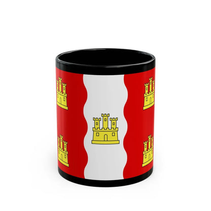 Flag of Vienne France 2 - Black Coffee Mug-11oz-Go Mug Yourself