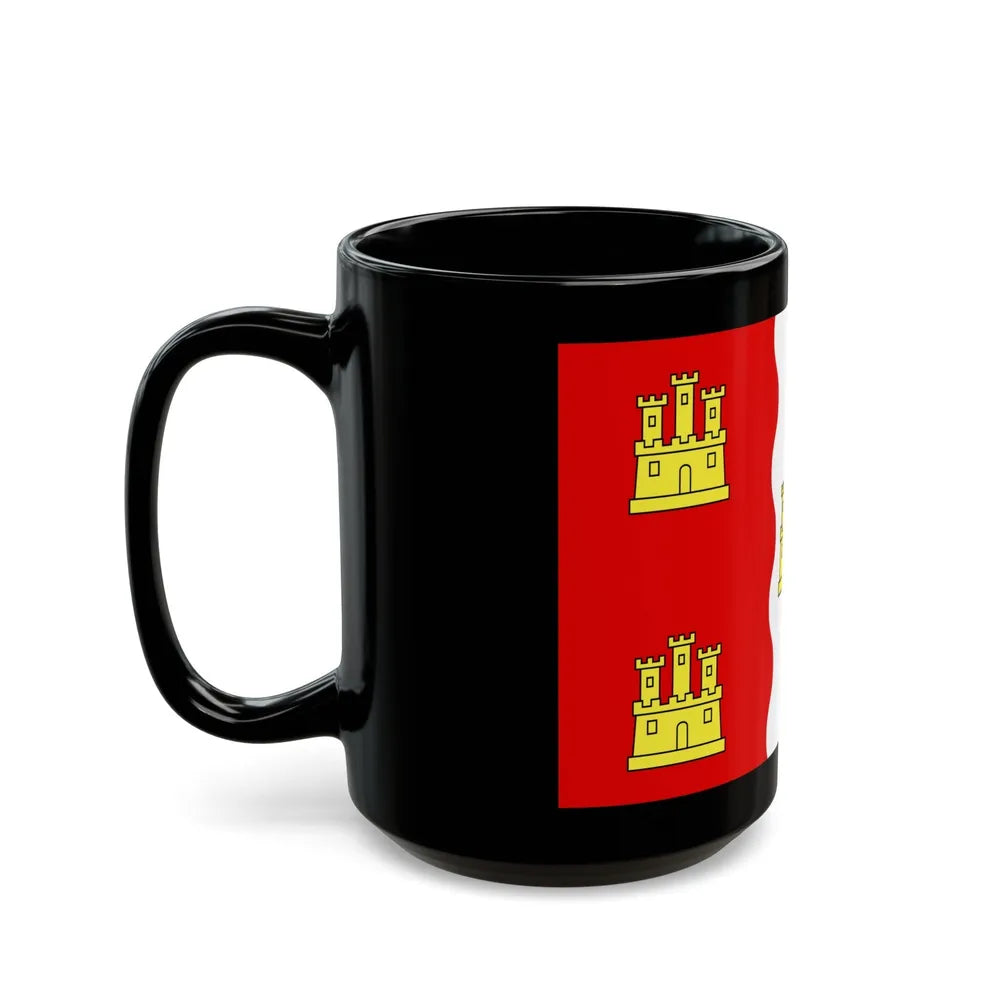 Flag of Vienne France 2 - Black Coffee Mug-Go Mug Yourself