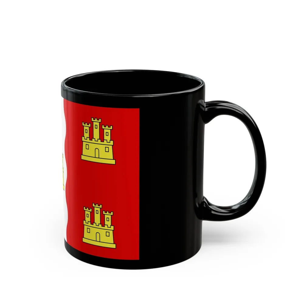 Flag of Vienne France 2 - Black Coffee Mug-Go Mug Yourself