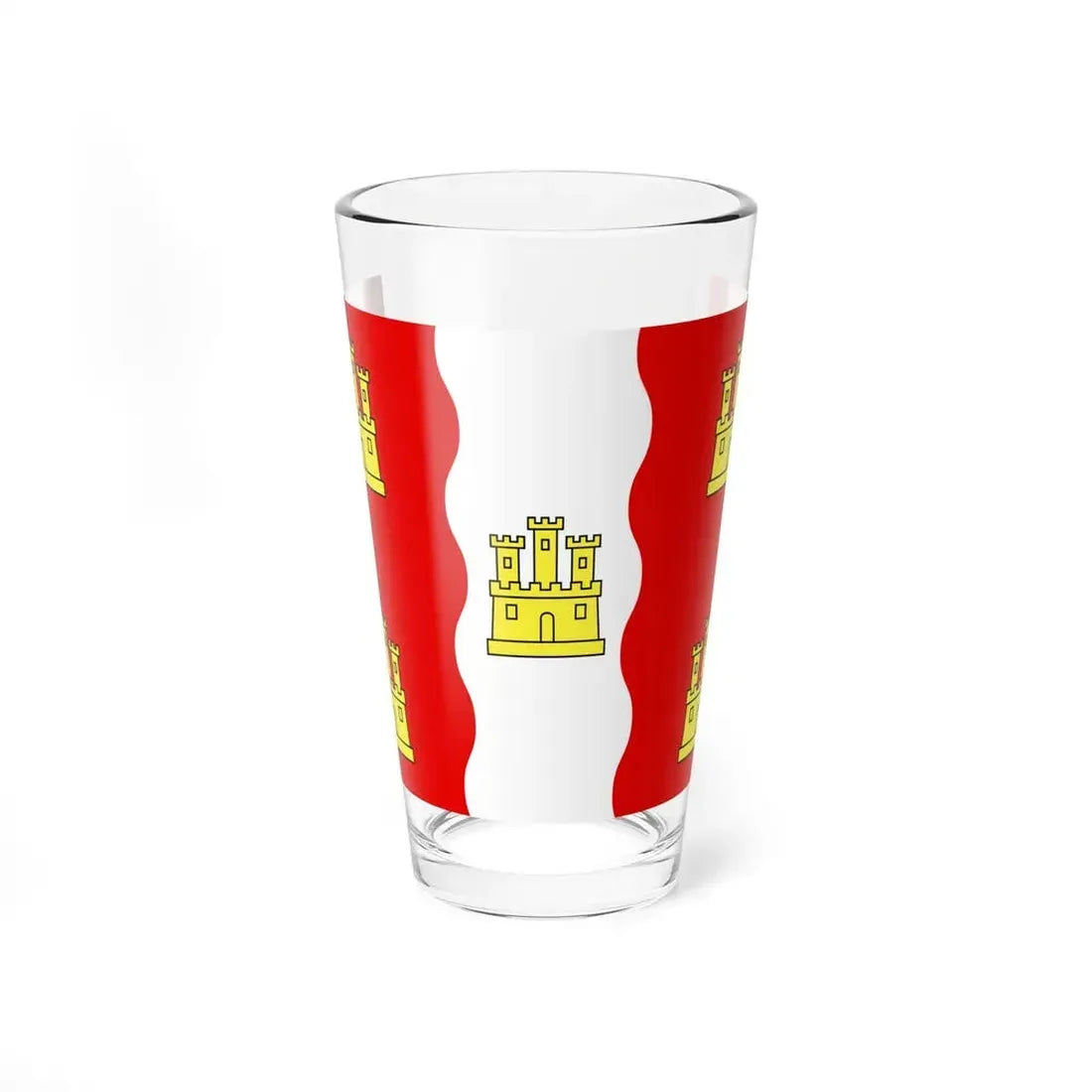 Flag of Vienne France 2 - Pint Glass 16oz 16oz - Go Mug Yourself