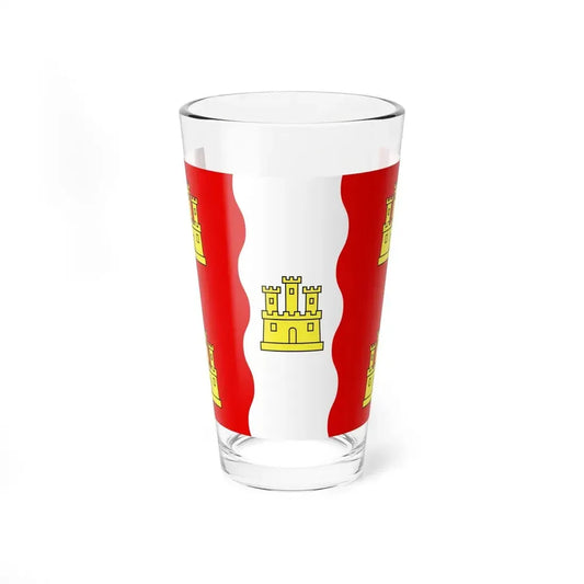 Flag of Vienne France 2 - Pint Glass 16oz 16oz - Go Mug Yourself