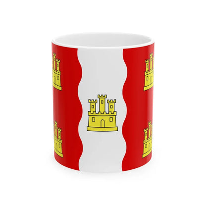 Flag of Vienne France 2 - White Coffee Mug-11oz-Go Mug Yourself