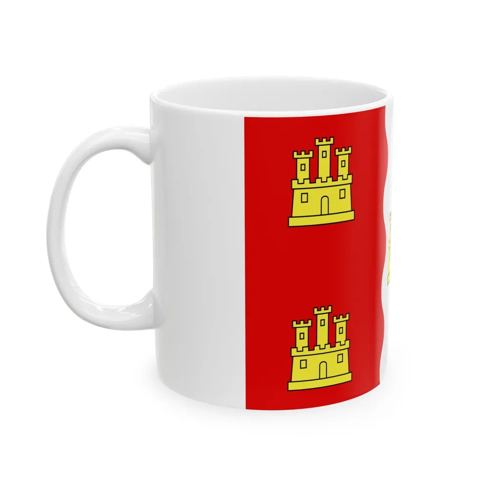 Flag of Vienne France 2 - White Coffee Mug-Go Mug Yourself