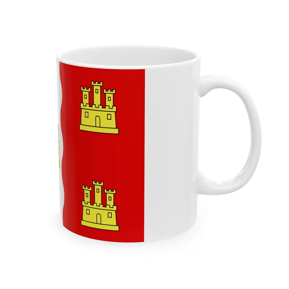 Flag of Vienne France 2 - White Coffee Mug-Go Mug Yourself