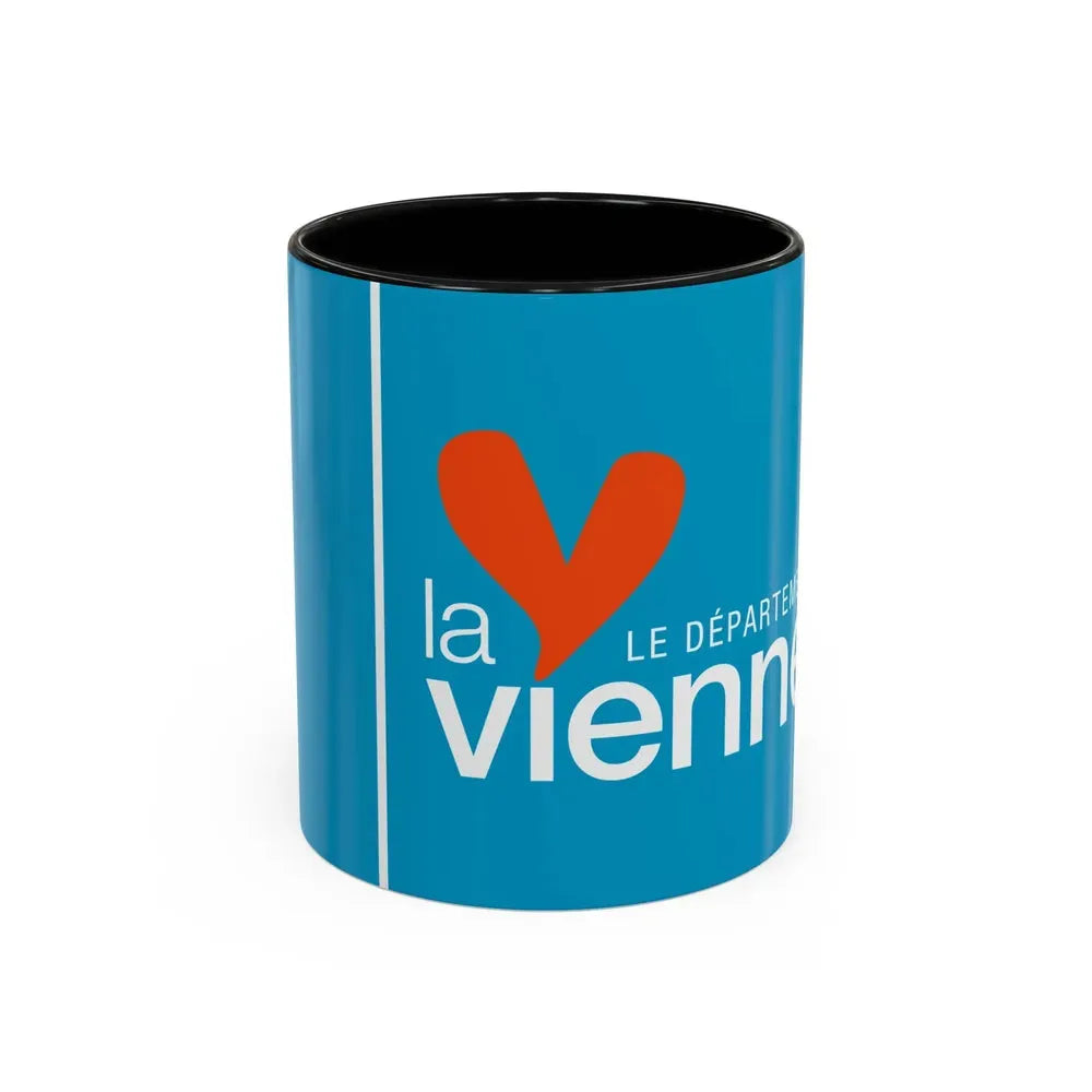 Flag of Vienne France - Accent Coffee Mug 11oz Black - Go Mug Yourself