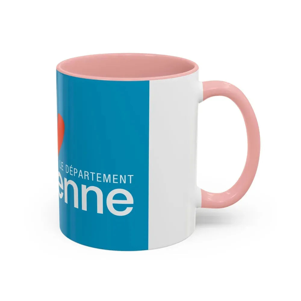 Flag of Vienne France - Accent Coffee Mug - Go Mug Yourself