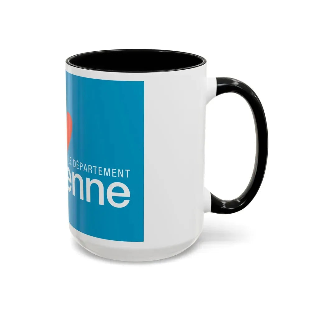 Flag of Vienne France - Accent Coffee Mug - Go Mug Yourself