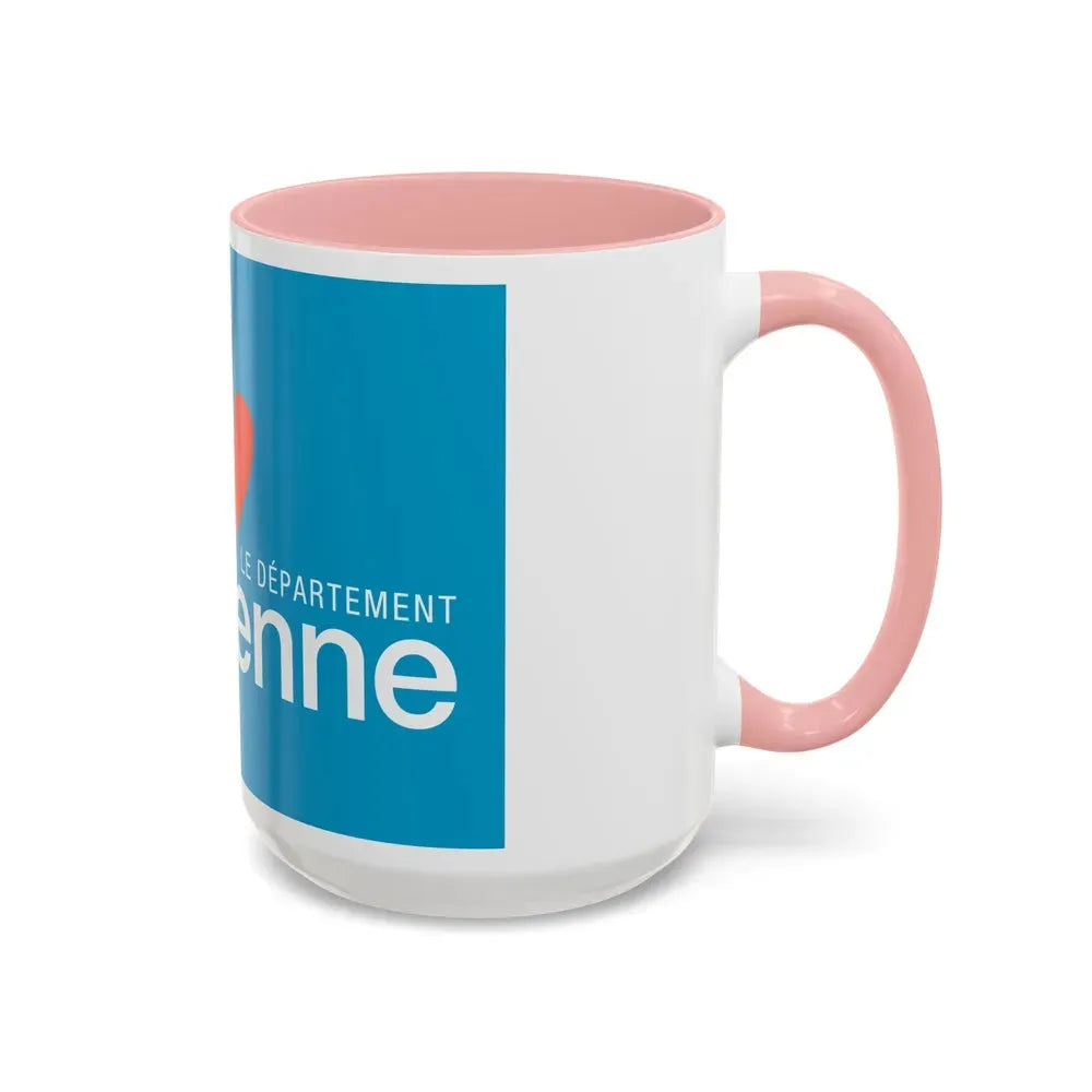 Flag of Vienne France - Accent Coffee Mug - Go Mug Yourself